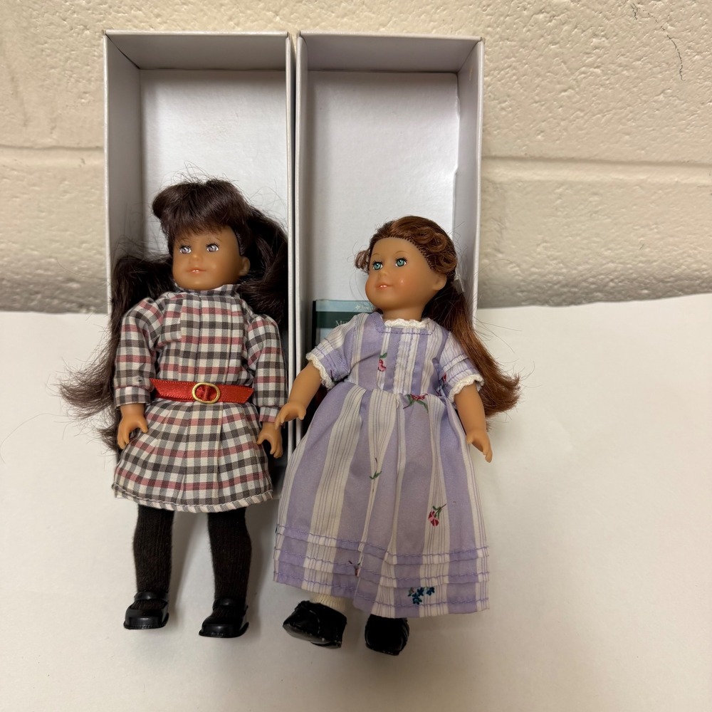 American Girl Mini Doll Lot Samantha Felicity 6" Girls Toy Manual Book W/Box